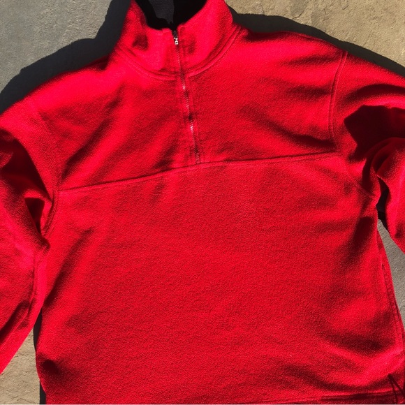 Y2K Gorpcore Red Quarter Zip Fleece - Picture 4 of 8